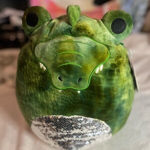2021 Squishmallows - Archer the Alligator with Sequin belly & tag, 12”